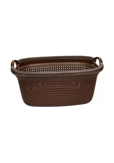 Elfplast Çamaşırlar İçin Örgü Sepet 143820699 Kahverengi