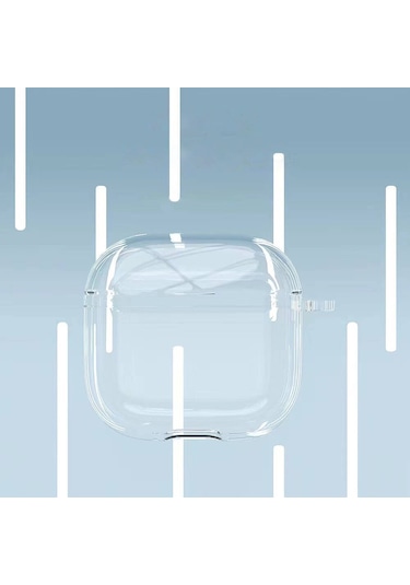 Mobilteam Air-pods 4 Kılıf Şeffaf Kristal Silikon Airbag 14 Kılıf-şeffaf Şeffaf
