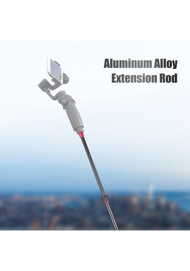 Kangvka Manbily Lr-255 Profesyonel Alüminyum Monopod Uzatma Çubuğu - 33.5-108cm Ayarlanabilir, 5kg Taşıma Kapasiteli Siyah