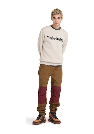 Timberland Tb0a27hc Wwes Crew Neck Rglr Krem Erkek Sweatshirt Krem