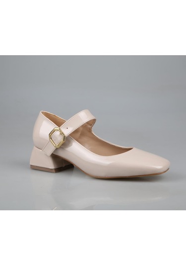 Feles 058-510 Ten Rugan Kadın Topuklu Ayakkabı Ten Rugan