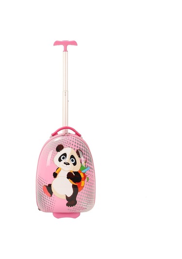 Mçs V308 Abs Çocuk Valiz-pembe-panda Baskı