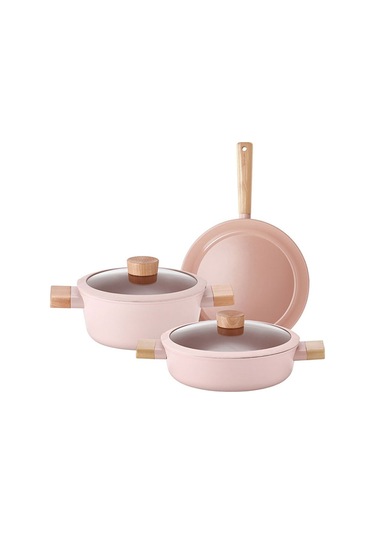 Neoflam Blossom Döküm 5 Prç Tencere ve Tava Seti