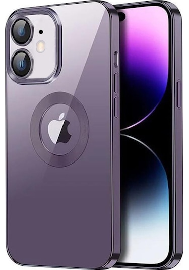 Iphone 11 Kilif 5D Kamera Ve Lens Korumali Plating Logo Cut Case 558235732