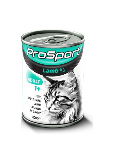 Prosport Chunk Kuzu Etli Yetişkin Kedi Konserve Mama 400 G