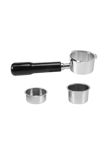 Metabagua Delonghi Ec685 Için 2 Stil Kahve Tozu Kasesiyle Portafilter 51mm 8vaput Siyah