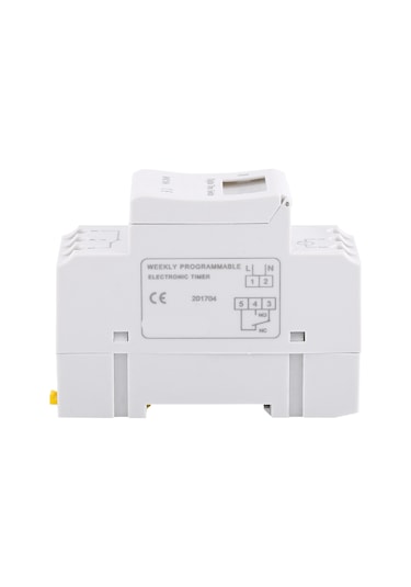 Mufunye Endüstriyel Dijital Zamanlayıcı Ahc15a - 1 Haftalık Programlama, 16 On/off Ayarı, Dın Ray Montajı, 220v, Lcd Ekran