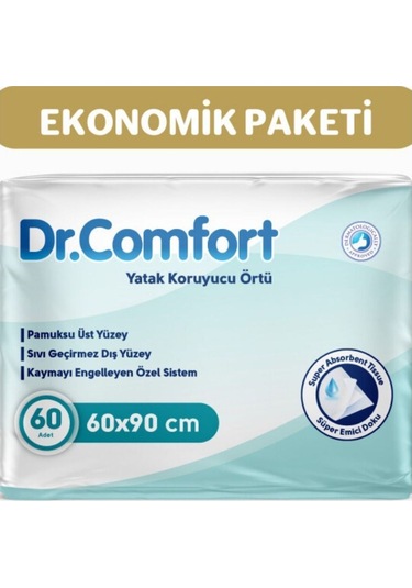 Dr Comfort 60x90 Yatak Koruyucu Örtü 60 Adet