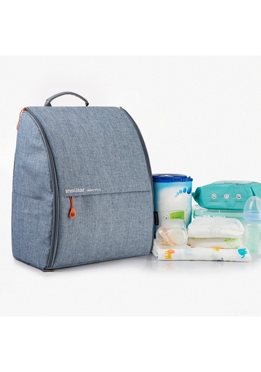 Geekyou 300d Polyester Çift Omuzlu Bebek Çanta - Su Geçirmez, Geniş Hafıza, Bebek Arabası Askısı + Bez Değişim Matı + Islak Çanta - Mavi Kot Mavi