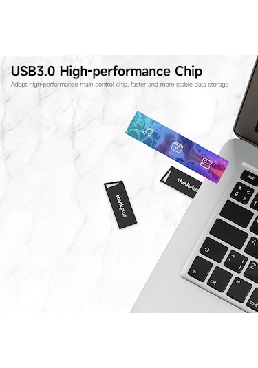 Vkemall Lenovo Thinkplus Mu231 Usb3.0 16gb Usb Bellek, Çinko Alyüminyum Kasa, Şok Ve Zıplama Dayanıklı, Hızlı Veri Transferi, Taşınabilir Tasarım