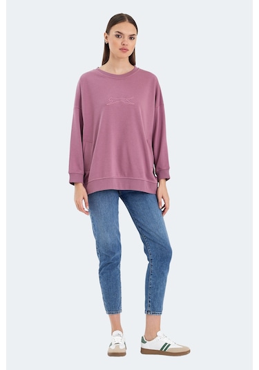 Slazenger Vıkentı Sw 2 Li Set Kadın Sweatshırt Yeşil - Gül