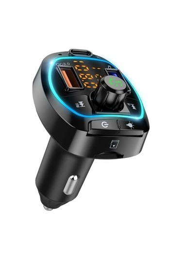 Moly Yeni Xiaoguang Fm Verici Bluetooth 5.0 Kablosuz 3usb Şarj Araba