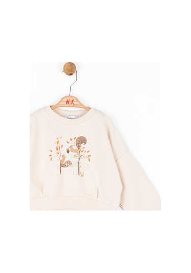 Nk Kids Kız Çocuk Sweatshirt 37609 Krem