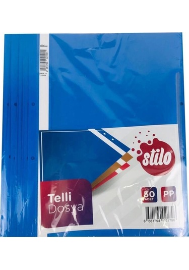 Telli Dosya Mavi 50li Mavİ