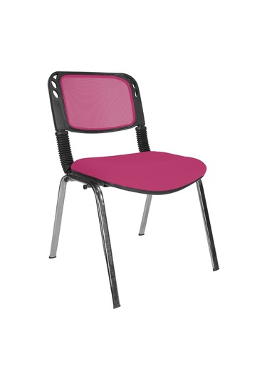 Gizmomobilya Gizmo Ofis Bekleme Misafir Koltuğu Mk1000 Form Fileli Pembe