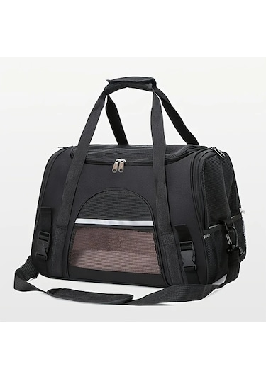 Hightower Gri Taşınabilir Kedi Taşıma Çantası Nylon Sırt Çantası Seyahat Ve Araba Yolculuğu İçin