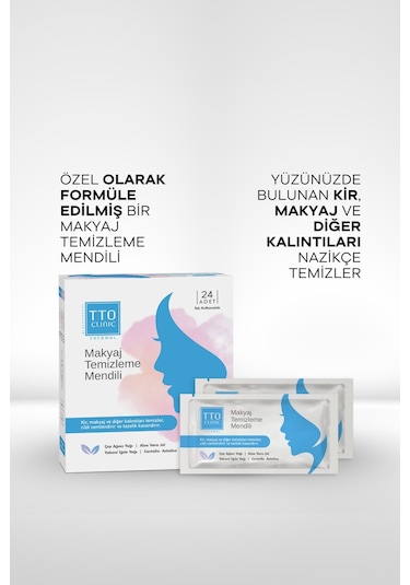 Tto Clinic Makyaj Temizleme Mendili 24'lü