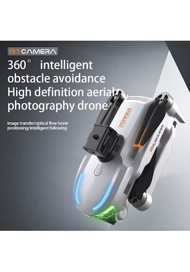 A17 Drone Engel Kaçınma Wifi Fpv Kamera Optik Akış Katlanabilir Uzaktan Kumandalı Drone