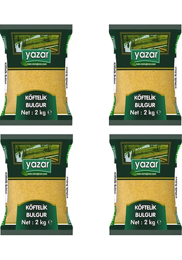 Yazar Köftelik Bulgur 4 x 2 KG