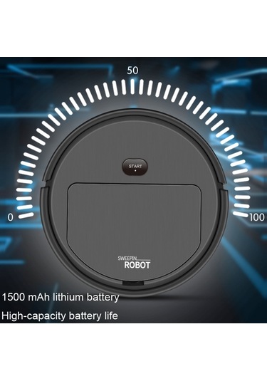 Ev Otomatik Akıllı Şarjlı Süpürme Robotu Beyaz