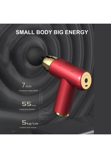 Xindoker Kas Geliştirici Masaj Aleti - 6 Hızlı Titreşimli, 4 Değiştirilebilir Uç, 1200mah Pil Ve Usb-c Şarj Kablosu Şarj Aleti Yok - Kırmızı Kırmızı