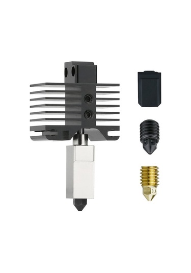 Fortunelane Bambu Lab X1/p1p 3d Yazıcı İçin Geliştirilmiş Sert Çelik Ekstruder Seti - 300 C Isı Dayanımı, Silikon Kılıf Ve 2 Nozz