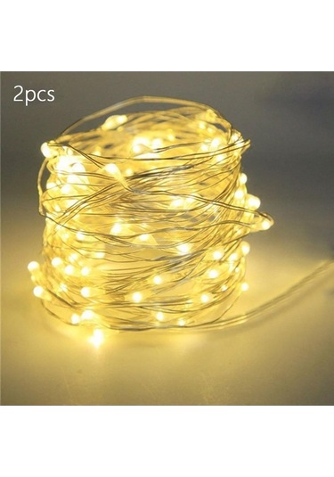 Trendooze Bar Bahçe İçin Dize Işık Kumandalı Yılbaşı 2m Pil 2m