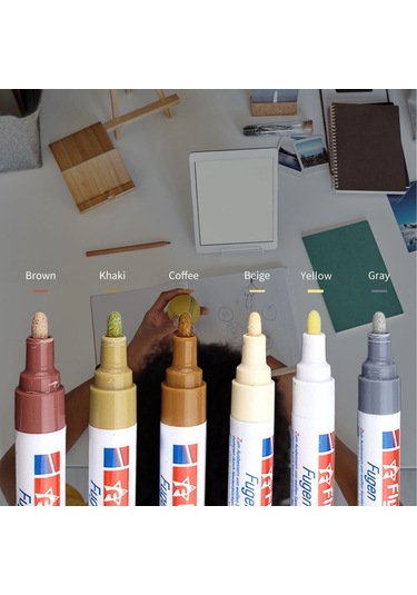 Teltree "fayans Derz Yenileme Kalemi - Hızlı Kuruyan, 6 Renk Seçenekli, Mutfak & Banyo İçin Pratik Çözüm" Beyaz