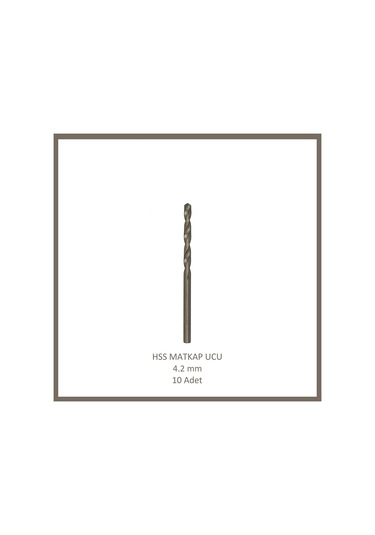 Hss Matkap Ucu 4,2 Mm, Metal, Ahşap, Plastik İçin 10 Adet