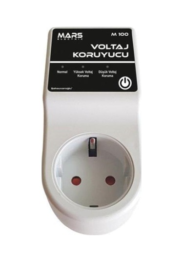 Mars M100 Tekli Beyaz Akım Korumalı Priz
