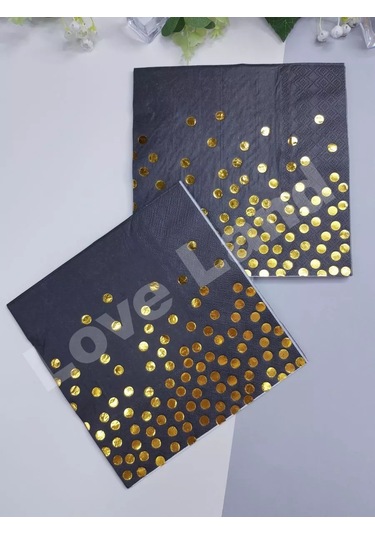 Love Land Paper Kağıt Peçeteler Küçük Bayramdo Stuart 33x33 Cm 24 Adet 177629299 Siyah