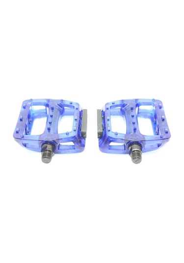 Neco Wp601 Geniş Mtb Bmx Platform Pedal 110 X 100 Mm 415 Gram Transparan Mavi