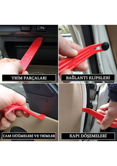 Barrer Trim Ve Döşeme Sökme Aparatı Plastik 2 Parça