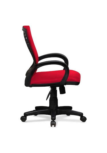 Ev Ve Ofis Çalışma Sandalyesi Bilgisayar Ve Sekreter Koltuğu Petek Model Kırmızı