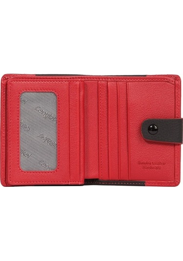 Cengiz Pakel Hakiki Deri Para Bölmeli Erkek Kartlık 2481-Siyah-Kırmızı (496175812)-2481-Siyah-Kırmızı