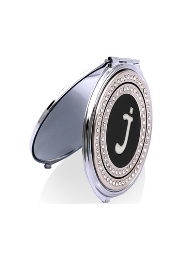 Zekupp Retro J Harfli Işlemeli Makyaj Aynası