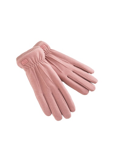 Springsun Kadınlar İçin Kışlık Dokunmatik Eldiven - Rüzgar Geçirmez, Yumuşak Astarlı, Isıtıcı Pembe Pembe