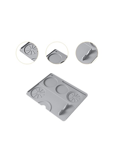 Suntek Espresso Tamping Mat Silikon Yumuşak Açık-gri