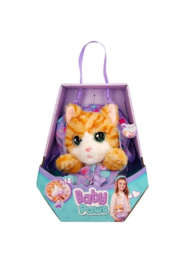 Baw05000 Baby Paws Sesli Kedi 20 Cm Peluş Çok Renkli