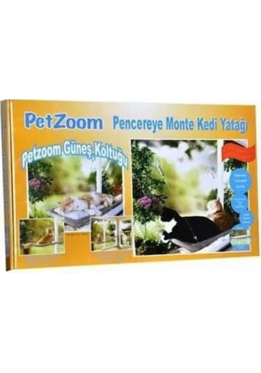 Petzoom Cama Asılan Kedi Yatağı 53 x 30 CM Çok Renkli