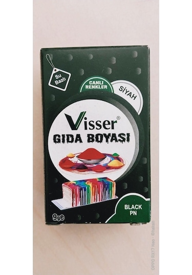 Visser Gıda Boyası Siyah 9 G
