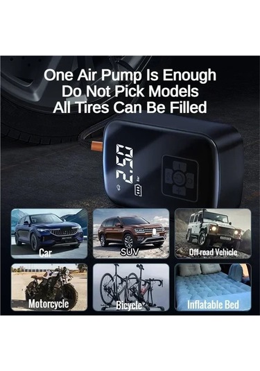 Jialan Araba Şişirme Taşınabilir Hava Kompresörü