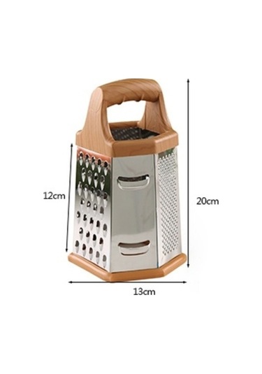 Cbtx Çok Fonksiyonlu 6 Taraflı Paslanmaz Çelik Sebze Kesici Doğrayıcı Gri