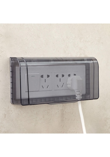 Suntek Su Geçirmez Anahtar Fiş Çıkış Kapağı Tuvalet Siyah