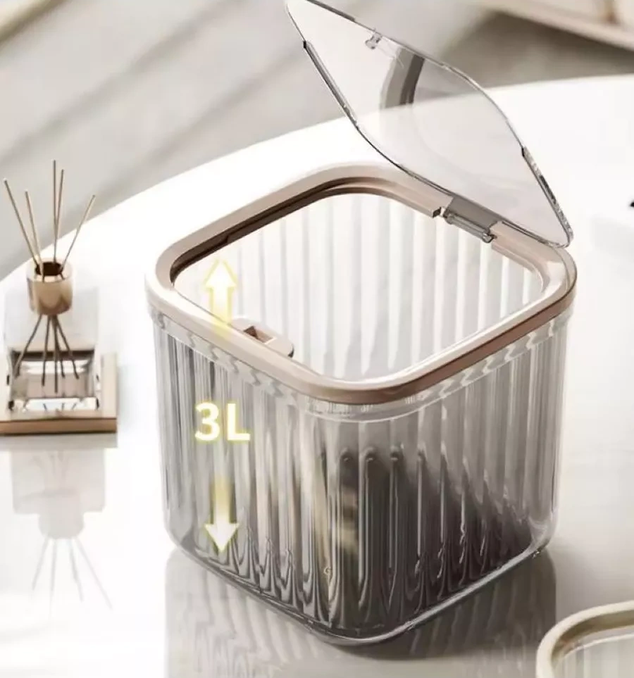 Darvish Tm Kapaklı Çöp Kovası, Masaüstü Çöp Kutusu 234678699 Dumlanmış