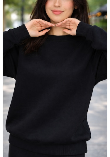 Buyolog Kadın Oversize Premium 3 İplik Şardonlu Sweatshirt Çok Renkli