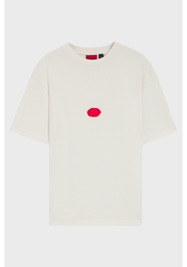 Hugo Erkek T Shirt 50546716 102 Beyaz Beyaz