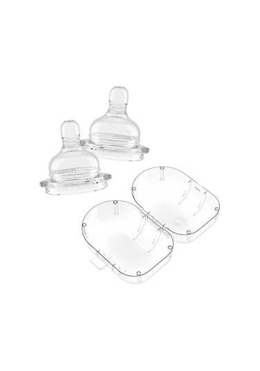 Mamajoo Anti-kolik Biberon Emzikleri 12ay+, Yoğun Akışlı, 2li Paket