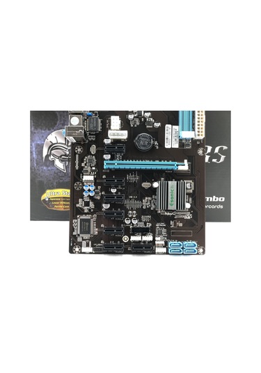 Esonic Gladiators Combo Intel Celeron Işlemcili HM65 8 PCI 1600 MHz DDR3 Soket 988 ATX Mining Anakart