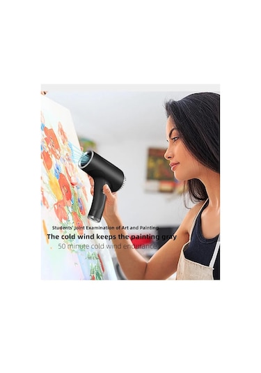 Black Yeni Kablosuz Saç Kurutma Makinesi Yüksek Rüzgar Hızı Kuru
